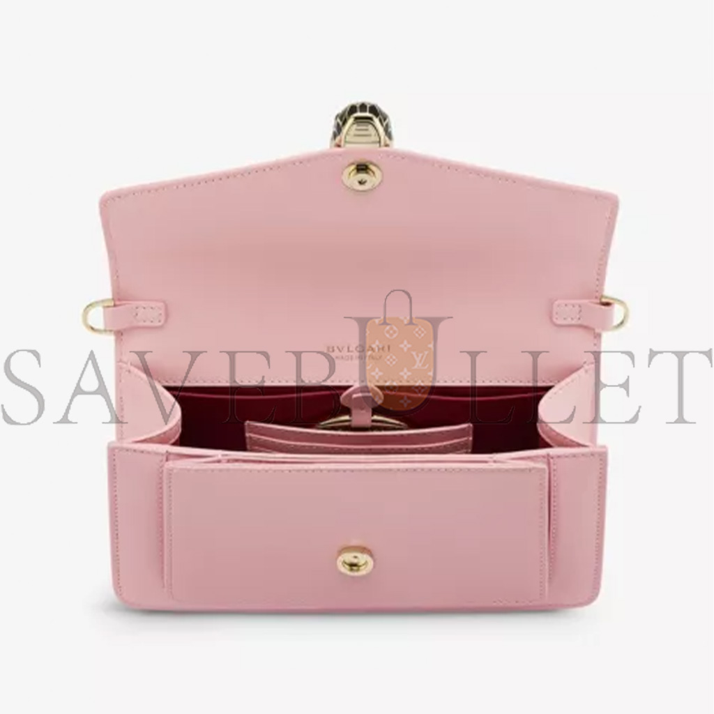 BVLGARI SERPENTI FOREVER EAST-WEST LEATHER SHOULDER BAG (22*13*5.5cm) BVLGARI SERPENTI FOREVER EAST-WEST LEATHER SHOULDER BAG (22*13*5.5cm)